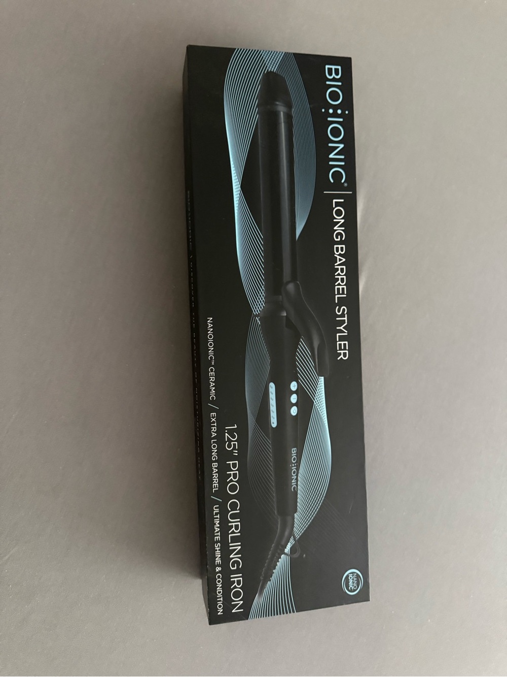 Bio Ionic 1.25" Long Barrel Styler - Black